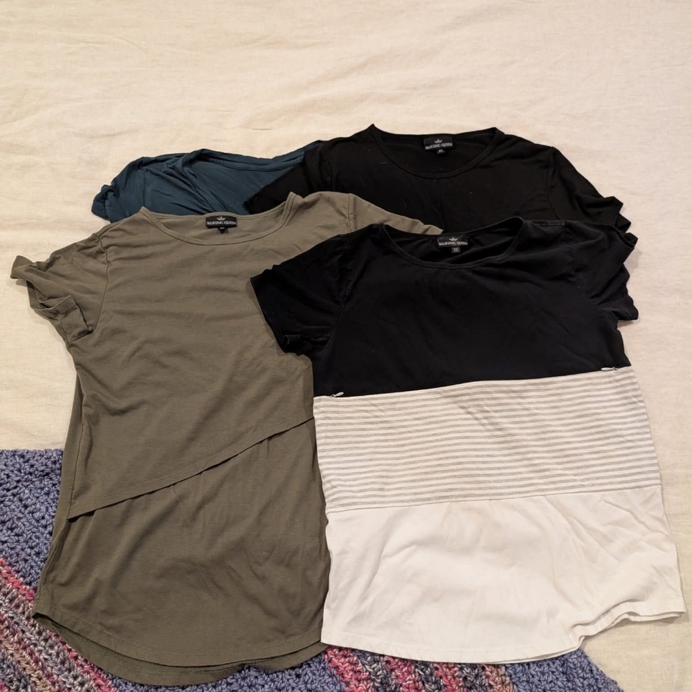 Breastfeeding Short Sleeve Tops